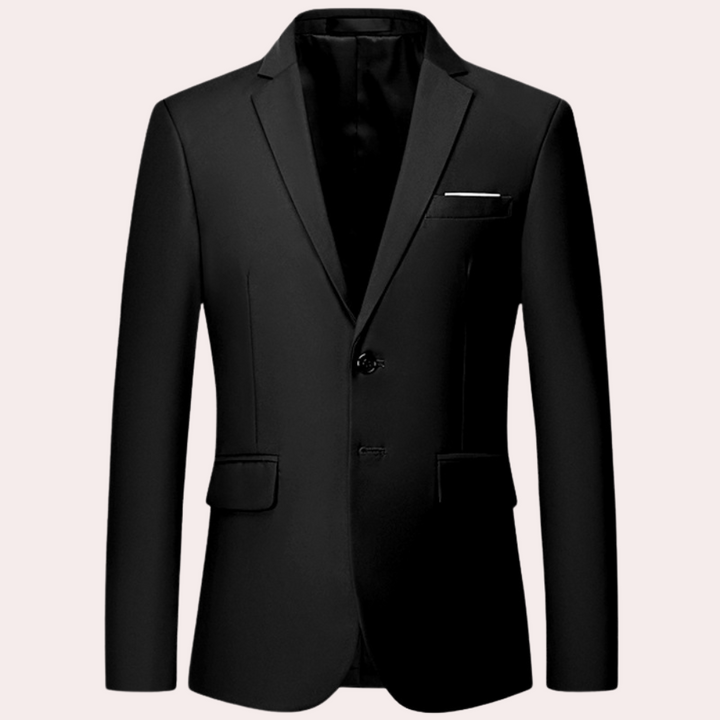 Men's classic slim fit blazer, a tailored jacket for modern professional style. Versatile formal & business casual wear.