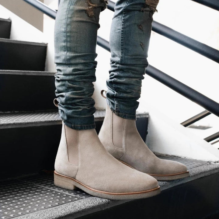 Modern men's slip-on Chelsea boots, combining classic design with ultimate comfort and ease.