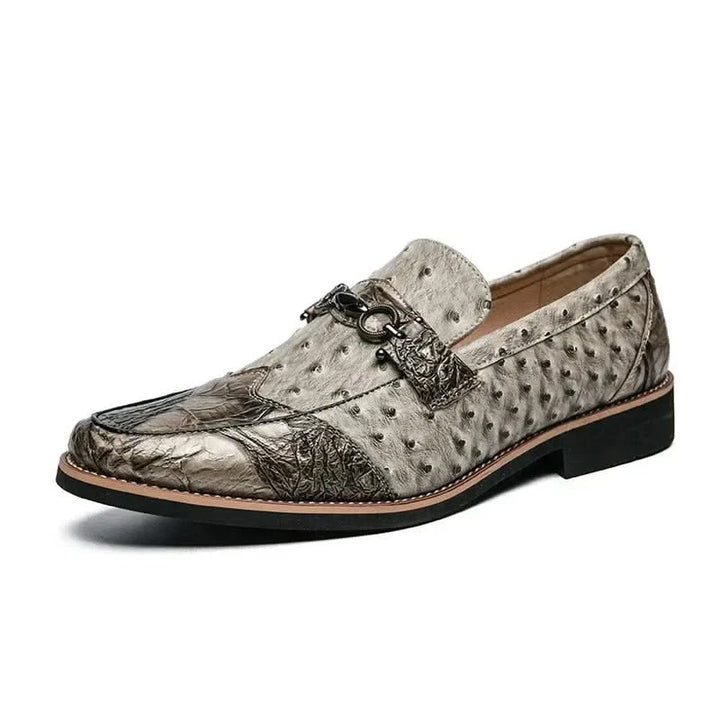 Men's classic slip-on dress loafers for versatile formal and casual wear.