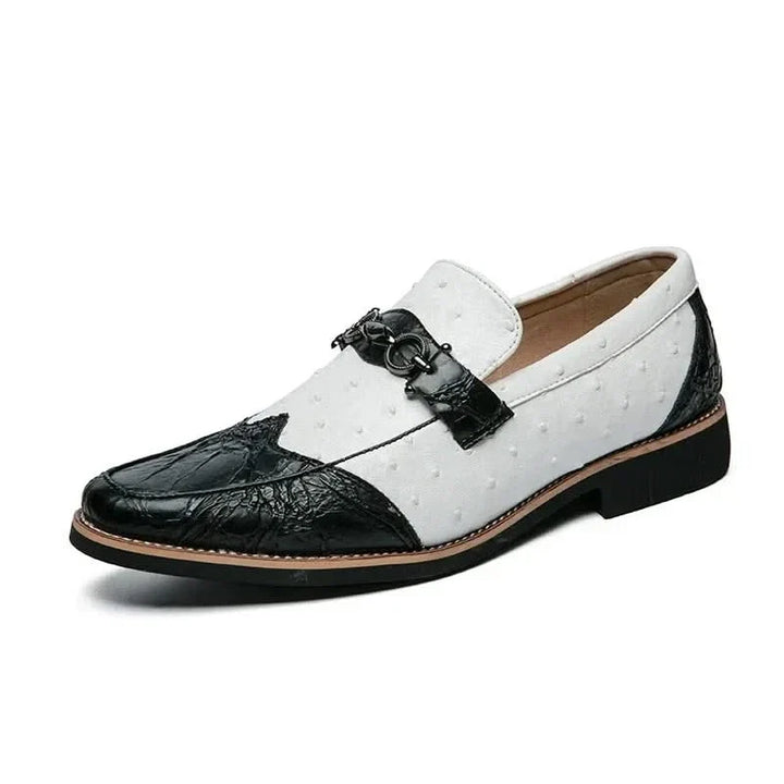 Ergonomic men's slip-on dress loafers, designed for maximum comfort and all-day wearability.