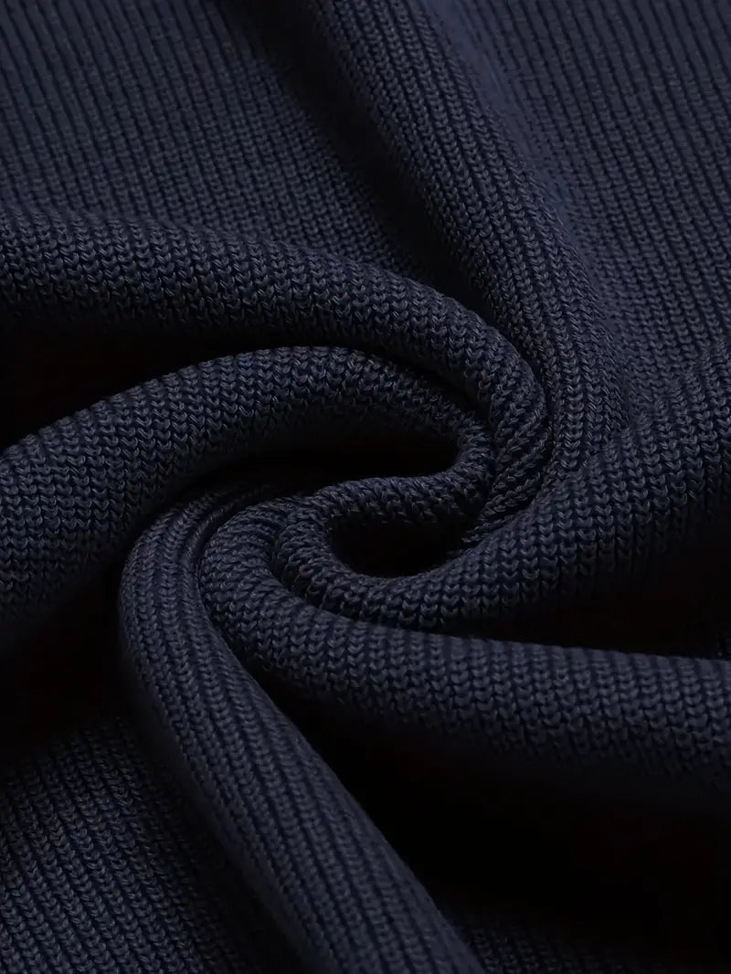 Versatile men's V-neck sweater, perfect for fall fashion & winter comfort. Classic menswear staple.