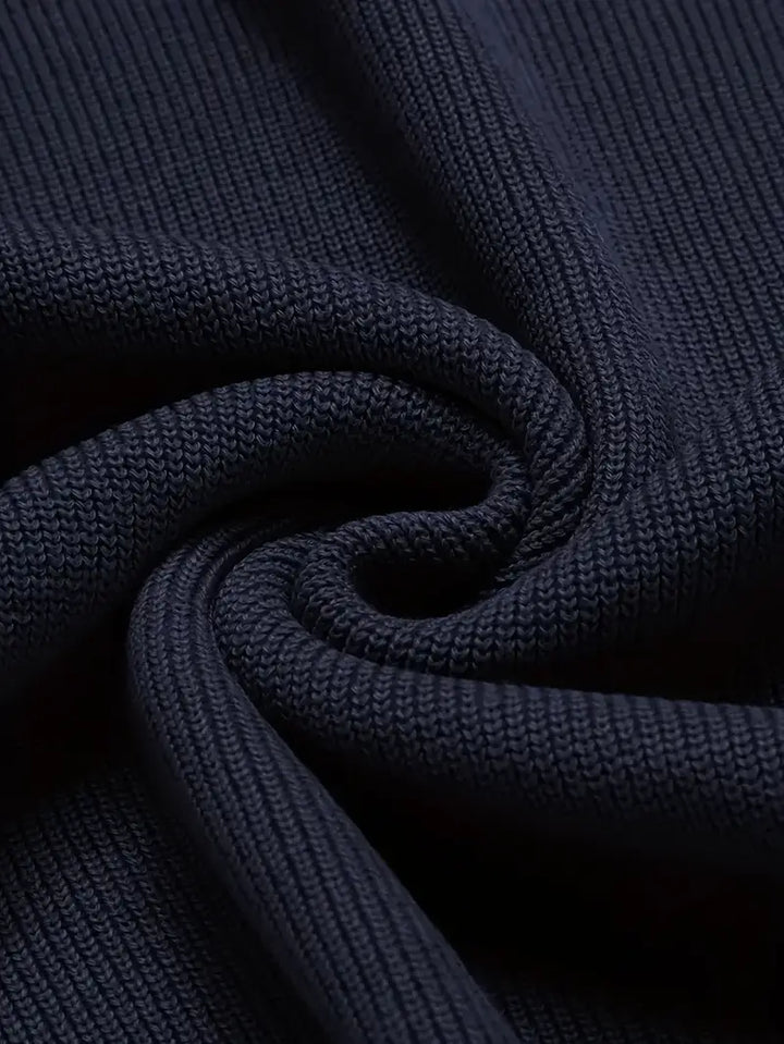 Versatile men's V-neck sweater, perfect for fall fashion & winter comfort. Classic menswear staple.