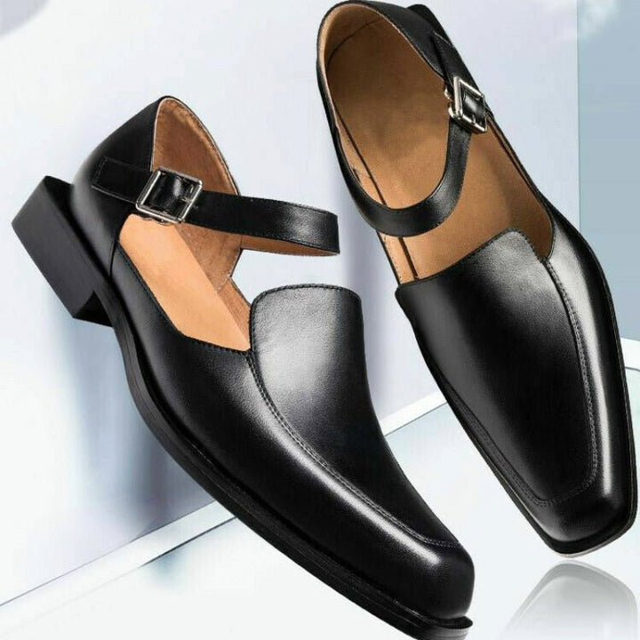 Men's closed toe ankle strap sandals for all-day comfort, ideal for casual and semi-formal wear.