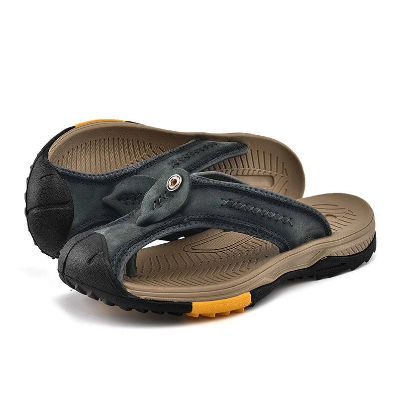 Men's closed toe water resistant non-slip sandals, great for summer, beach, and active outdoor wear.