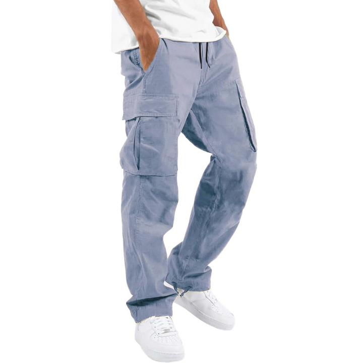 Comfortable men's utility cargo joggers, ideal for everyday wear, athleisure, and relaxed style.