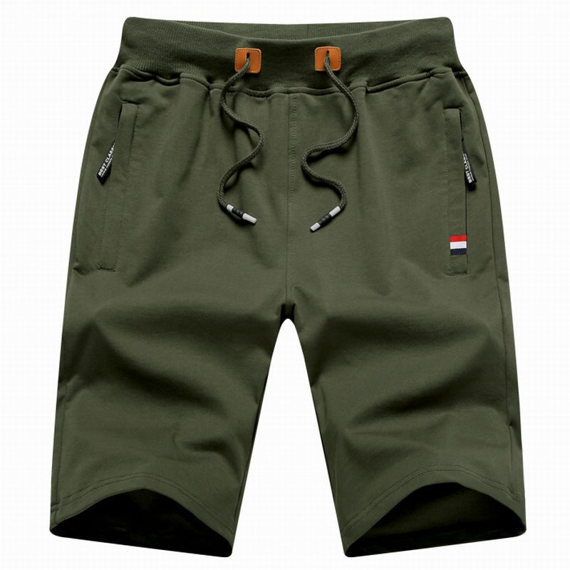 Relaxed fit men's casual shorts, comfortable and breathable, with adjustable drawstring waist.