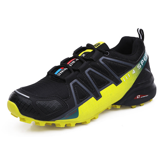 Men's comfortable hiking shoes for active trekking. Durable outdoor footwear for long trail walks.