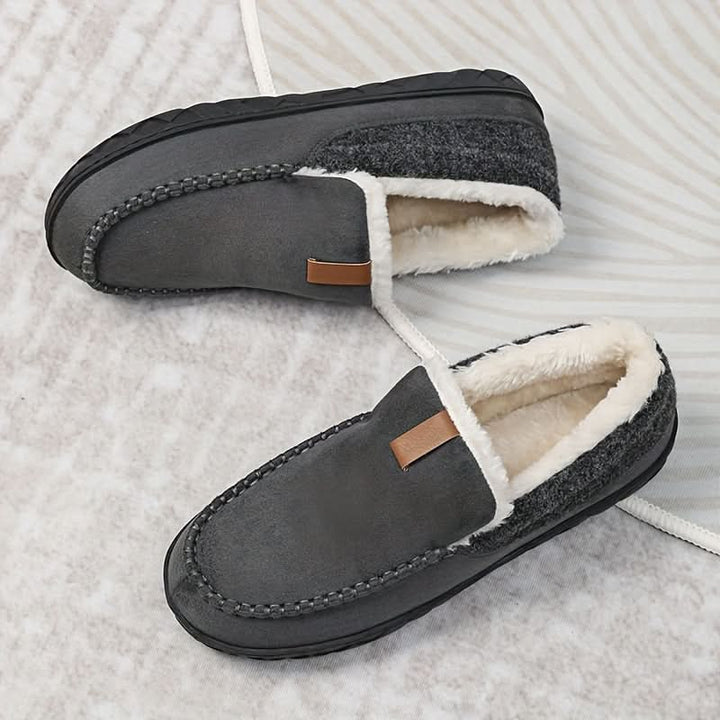 Ultimate comfort men's slip-on slippers, perfect for easy care & relaxation.