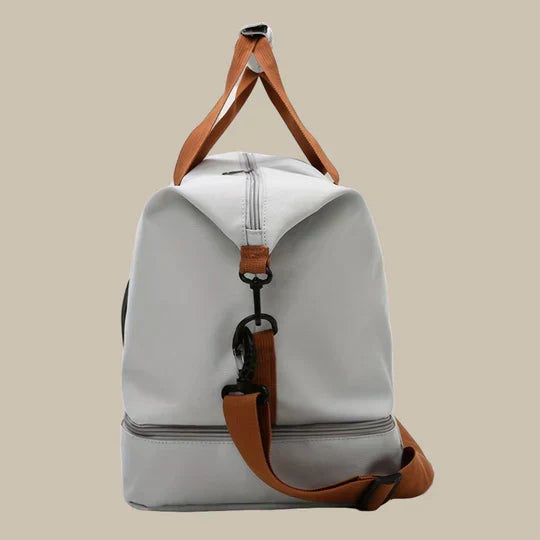 Men's Duffle Gym Bag with Shoe Compartment, ideal for sports, travel & weekend trips. Durable & organized.