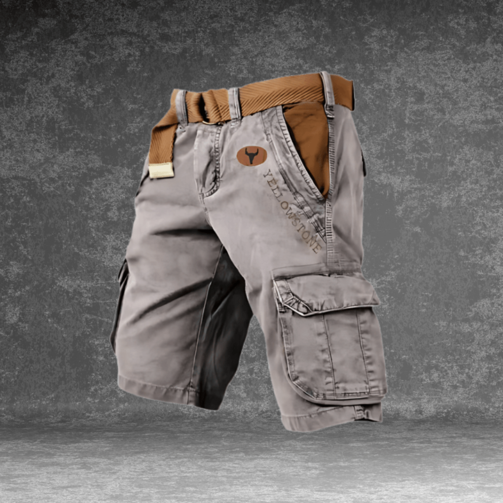 Men's durable cargo shorts, ideal for outdoor adventures & casual summer wear. Multi-pocket design.