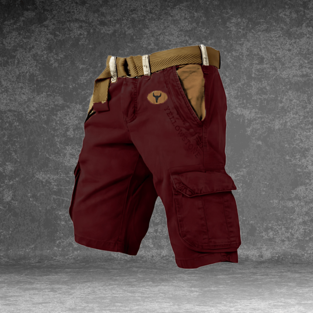 Practical and durable men's cargo shorts, perfect for outdoor adventures, offering comfort for summer casual wear.