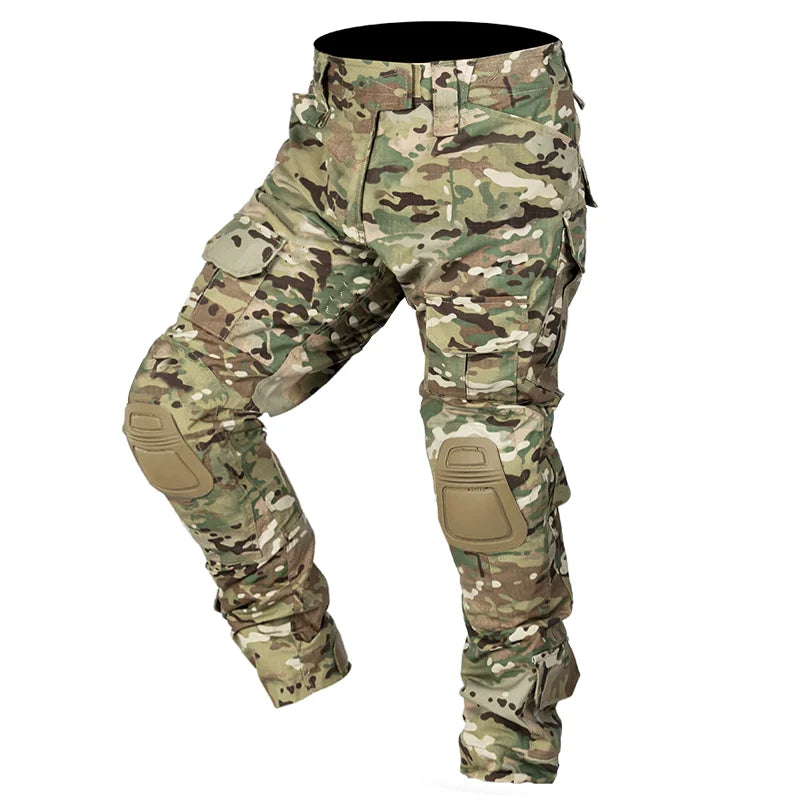 Men's durable work pants, Tobias model, featuring reliable knee protection & cargo pockets.