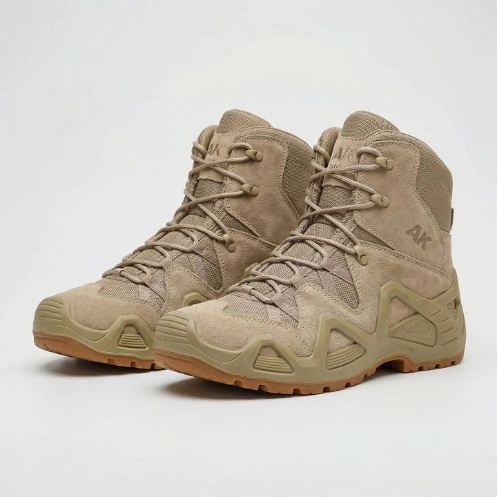 Built-to-last men's rugged boots; ideal durable footwear for any tough outdoor challenge.