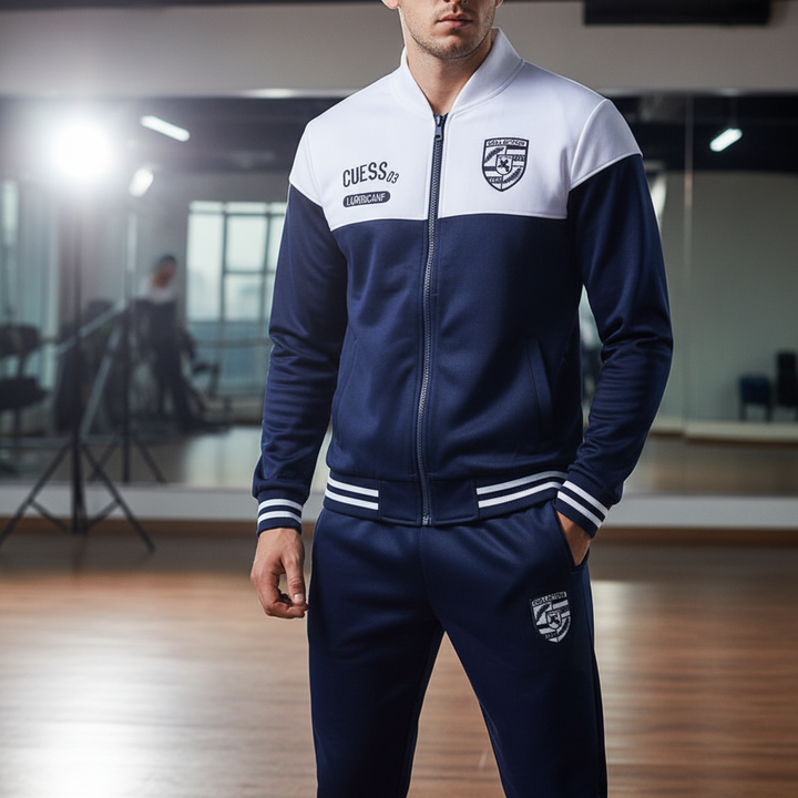Men's Eddie baseball tracksuit: sporty, comfortable activewear for urban style & leisure.