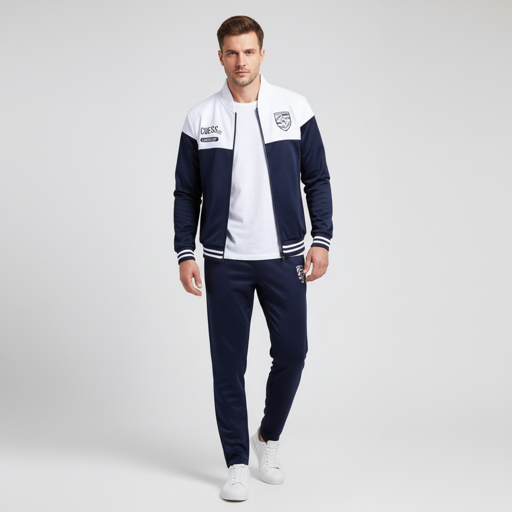 Sporty men's Eddie baseball tracksuit, perfect for activewear, gym, or urban leisure.
