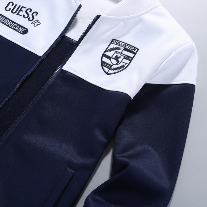 Comfortable men's Eddie tracksuit in baseball style, ideal for athletic wear & casual fashion.