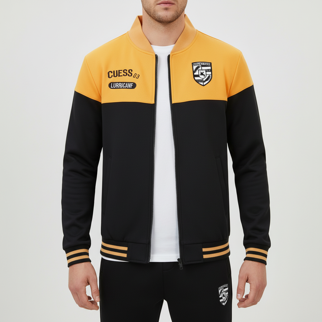 Stylish men's Eddie baseball tracksuit, a versatile sporty outfit for everyday comfort.