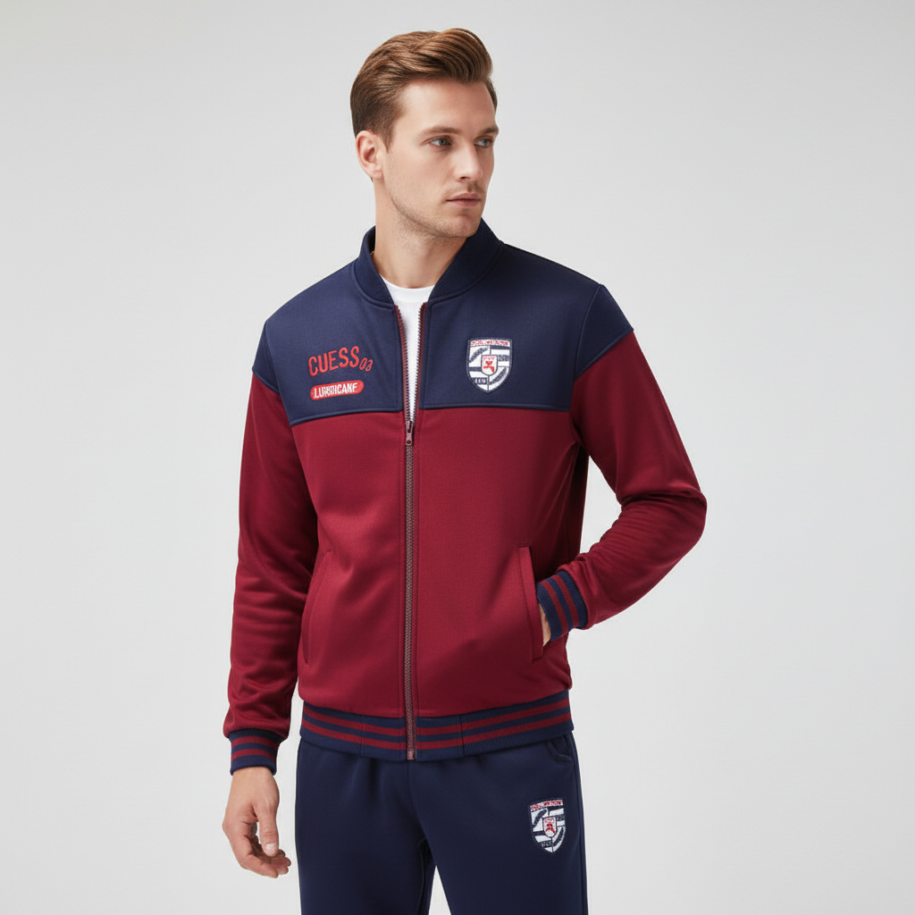 Versatile men's Eddie baseball tracksuit, ideal for activewear, leisure, and sporty urban fashion.
