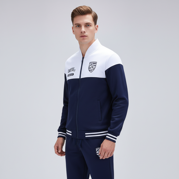 Men's Eddie baseball tracksuit: effortless urban style & comfort for activewear & casual occasions.