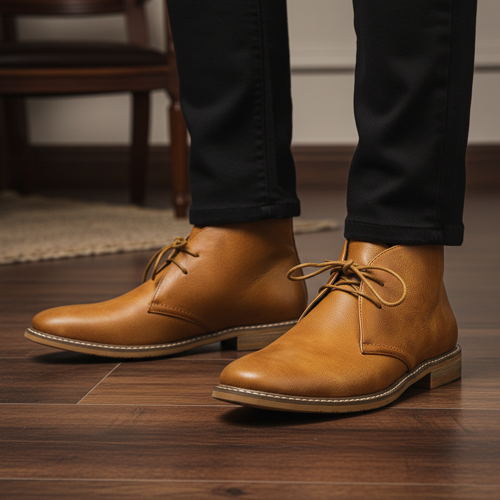 Men's elegant black leather dress shoes, comfortable and stylish for formal or business attire. Timeless design.