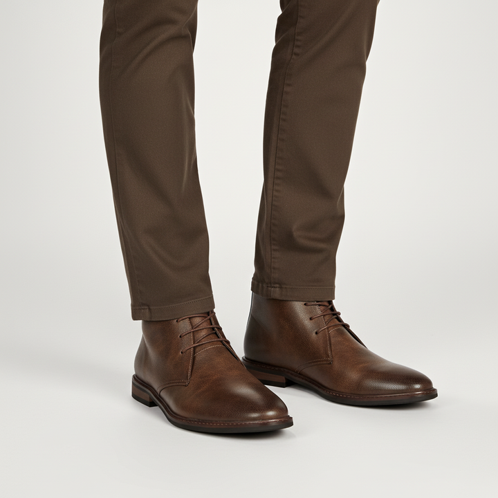 Comfortable men's dress shoes with a durable, slip-resistant sole, ideal for elegant and practical styling.