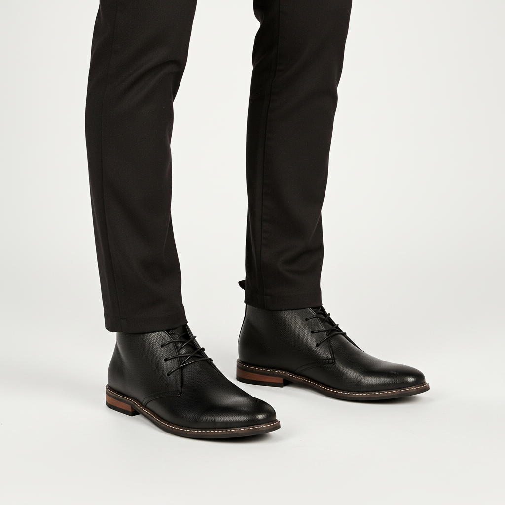 Elegant men's footwear, suitable for both formal and smart-casual wear, featuring superior comfort and style.