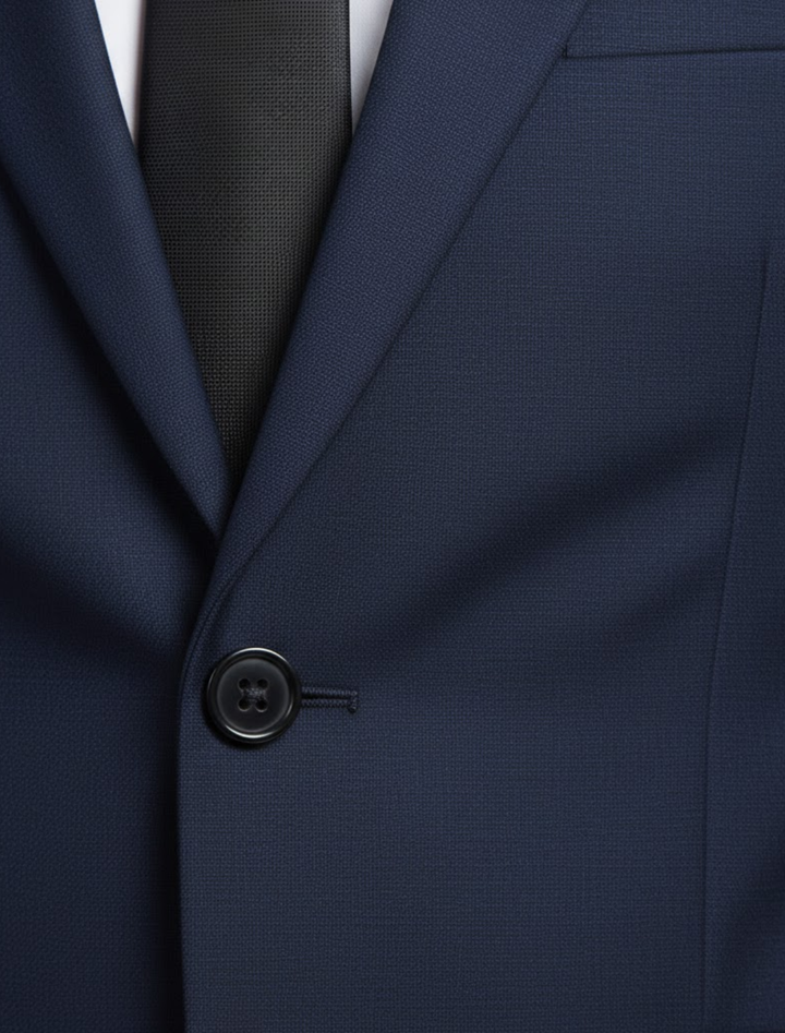Stylish men's bordeaux two-piece suit, featuring an elegant blazer & matching trousers for formal & business events.