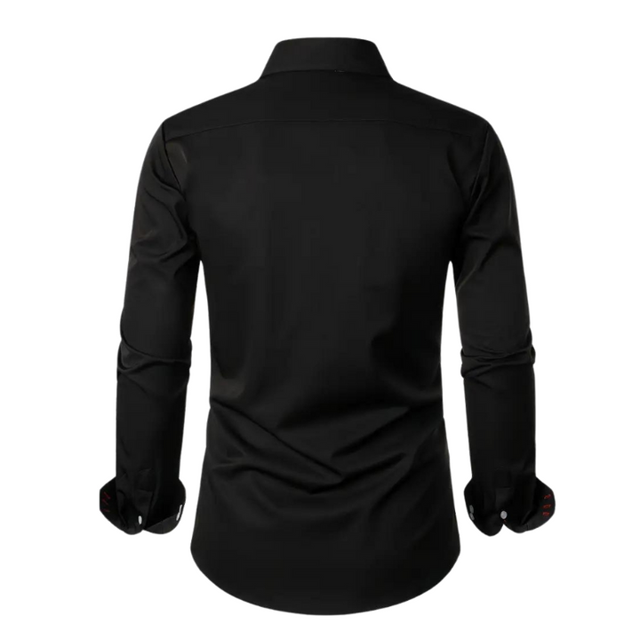 Collection of men's elegant party shirts in various colors, all slim fit & perfect for versatile occasion styling.