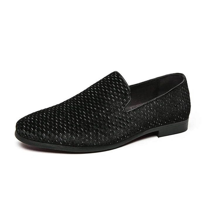 Stylish men's woven slip-on loafers, combining classic design with modern comfort. Essential smart casual footwear.