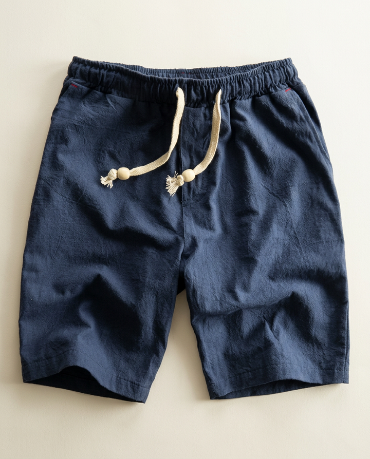 Casual men's summer shorts, relaxed fit & comfortable for everyday wear, with adjustable drawstring.