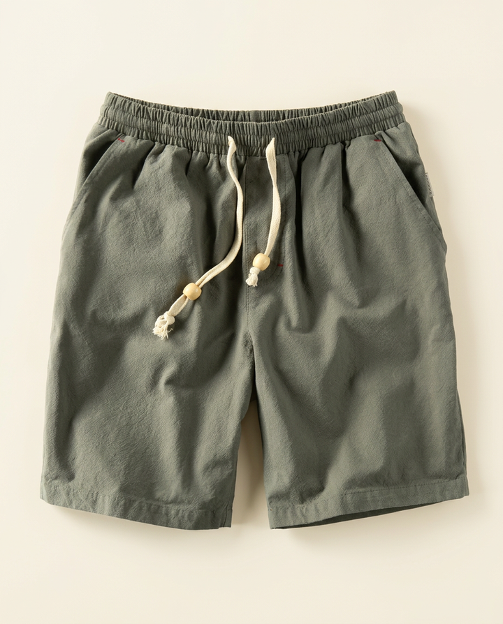 Men's relaxed fit athletic drawstring shorts for everyday comfort; activewear or casual summer bottoms.