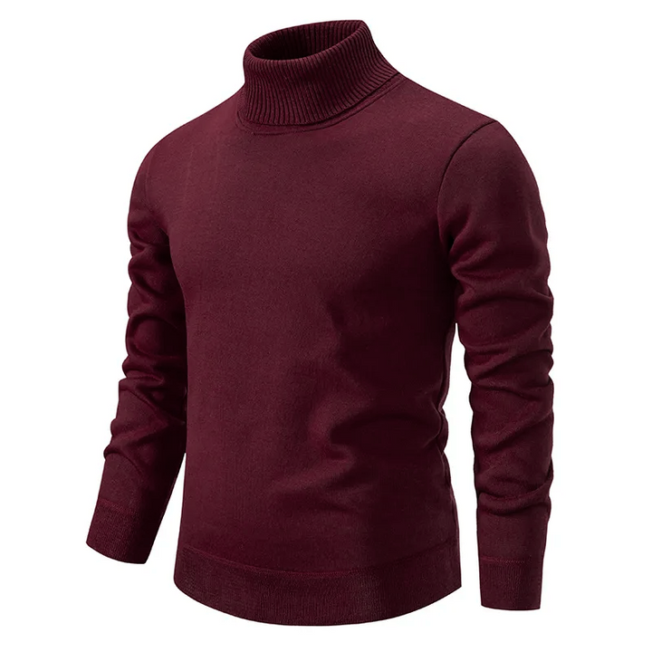 High-quality men's long-sleeve knit sweater, offering warmth and style for winter seasons.