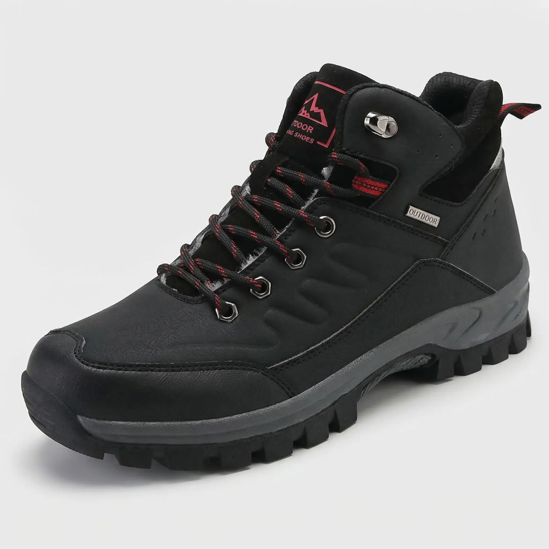 Versatile men's high-top insulated winter boots, durable for hiking, trekking, and cold weather work.