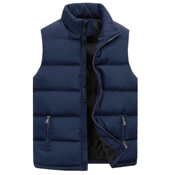 Men's lightweight insulated gilet. Essential warm outerwear for smart casual everyday wear. Versatile fall vest.