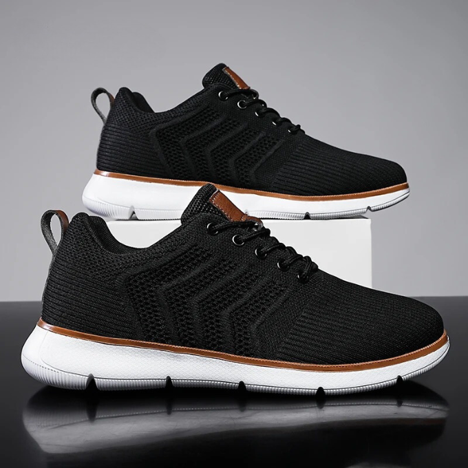 Full view of men's casual Airmesh Stride footwear, ideal lightweight sneakers for daily comfort.