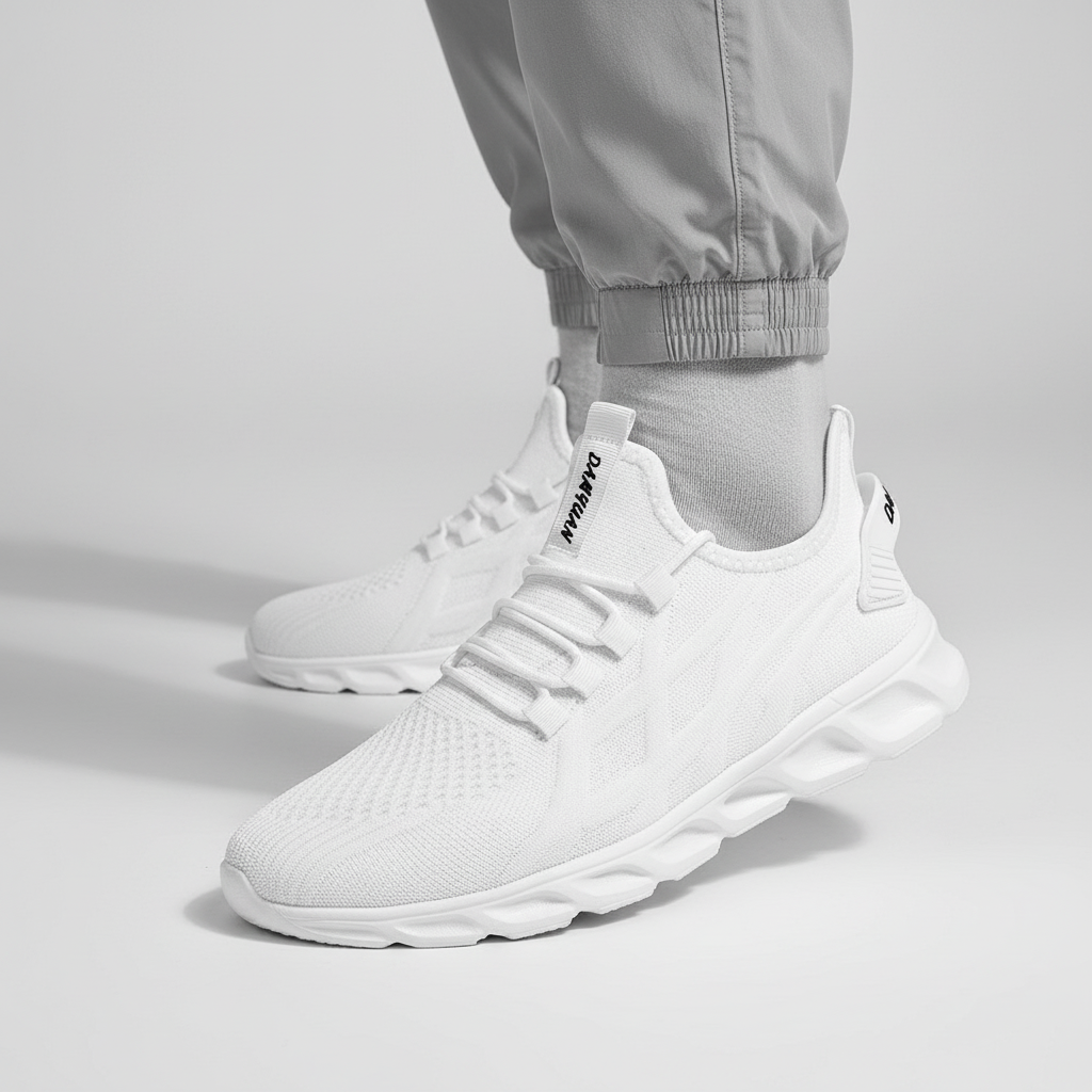 Jake men's breathable knit athletic shoes, ultra-lightweight design for maximum comfort & flexible movement.