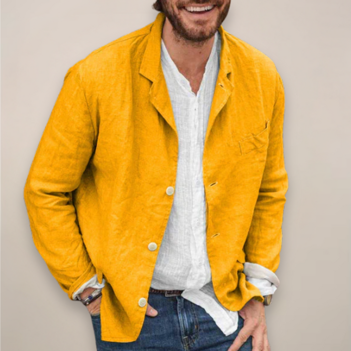 Effortless style with this men's lightweight blazer. A casual jacket, perfect for versatile daily fashion.