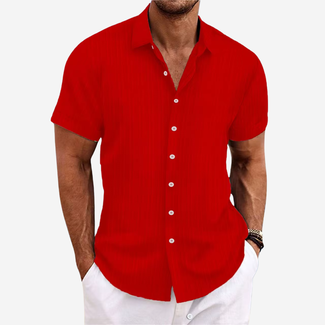 Stylish men's casual shirt with a breathable, lightweight fabric; perfect for versatile outfits.