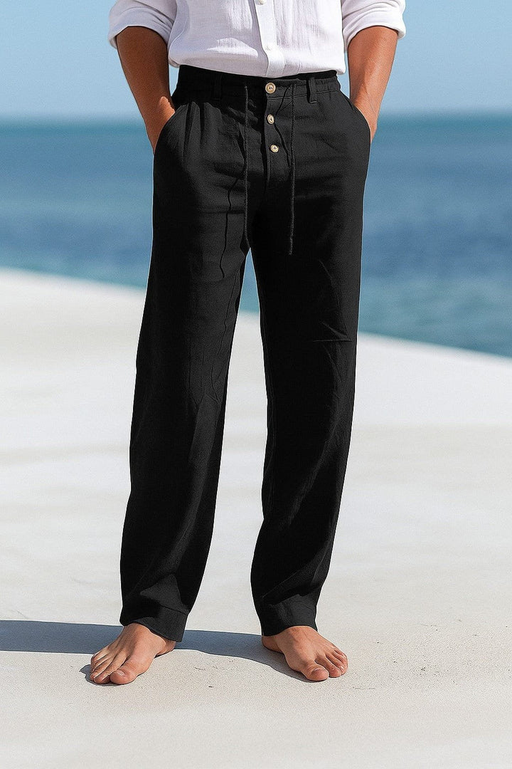 Stylish men's casual chinos, lightweight & breathable, perfect for summer comfort and everyday wear.
