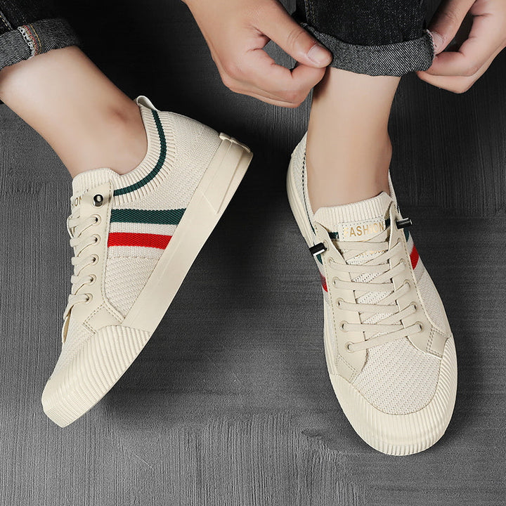 Lace-up men's sneakers, lightweight & breathable for comfort. Great casual athletic style footwear.