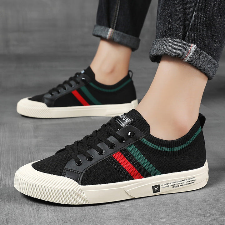Mens lightweight breathable lace-up casual sneakers for all-day comfort, walking, and daily wear.