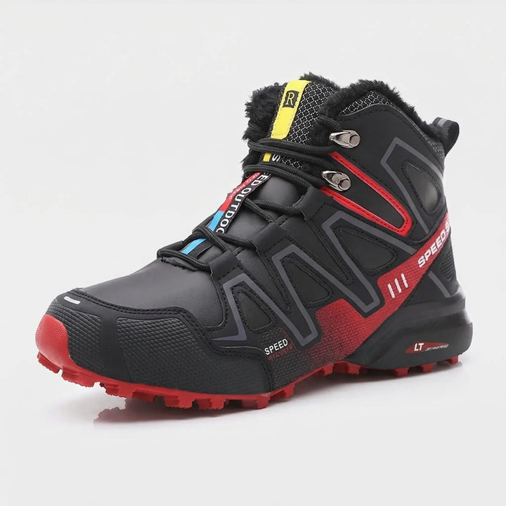 Lightweight men's winter hiking boots, designed for comfortable, long-duration cold weather adventures.