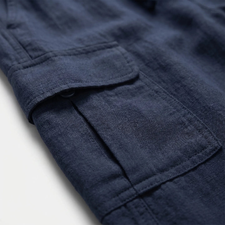 Stylish men's straight leg cargo pants, perfect for summer fashion, warm weather, and casual comfort.