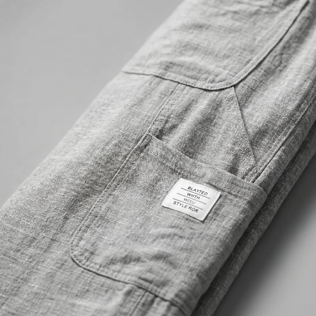 Men's casual cargo pants, loose fit with a drawstring waist. Great for streetwear & comfortable everyday style.