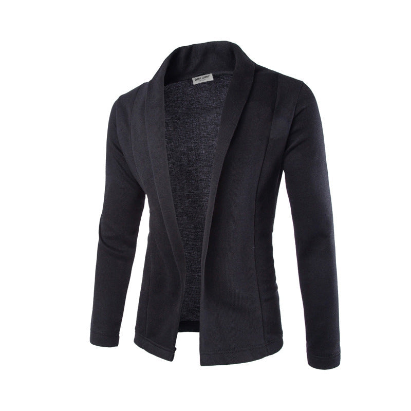 Comfortable men's stretch blazer, slim-fit for a sleek, modern look. Versatile for business & casual.