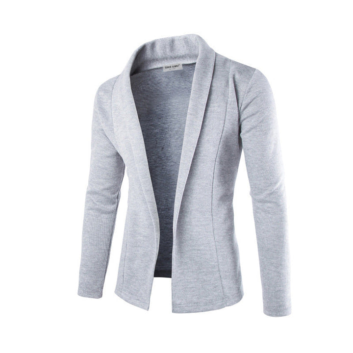 Sleek men's business blazer, stretch slim-fit design. Perfect for a modern, professional smart casual look.