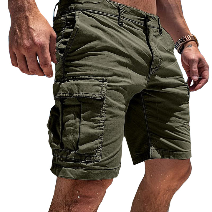 Durable men's cargo shorts, multi-pocket design, excellent for outdoor apparel, active wear & spring fashion.