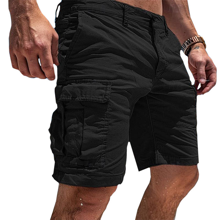 Comfortable men's multi-pocket cargo shorts, perfect for summer, spring, and everyday casual & active wear.