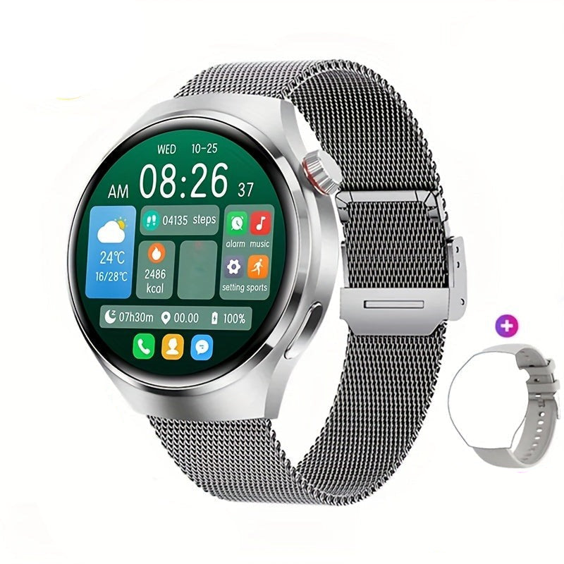 Durable men's sport smartwatch. Features GPS, heart rate monitor, and NFC for active, connected men.