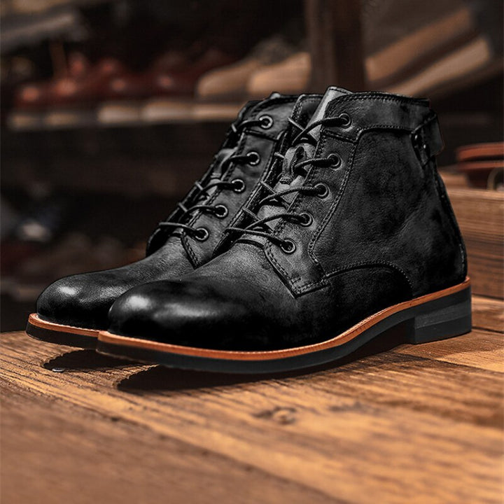 Men's orthopaedic comfort ankle boots for all-day support, ideal for walking and everyday wear.